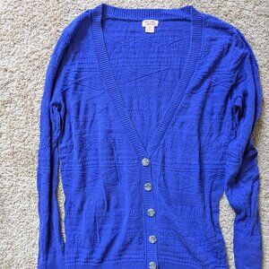 Mossimo light-weight blue patterned cardigan